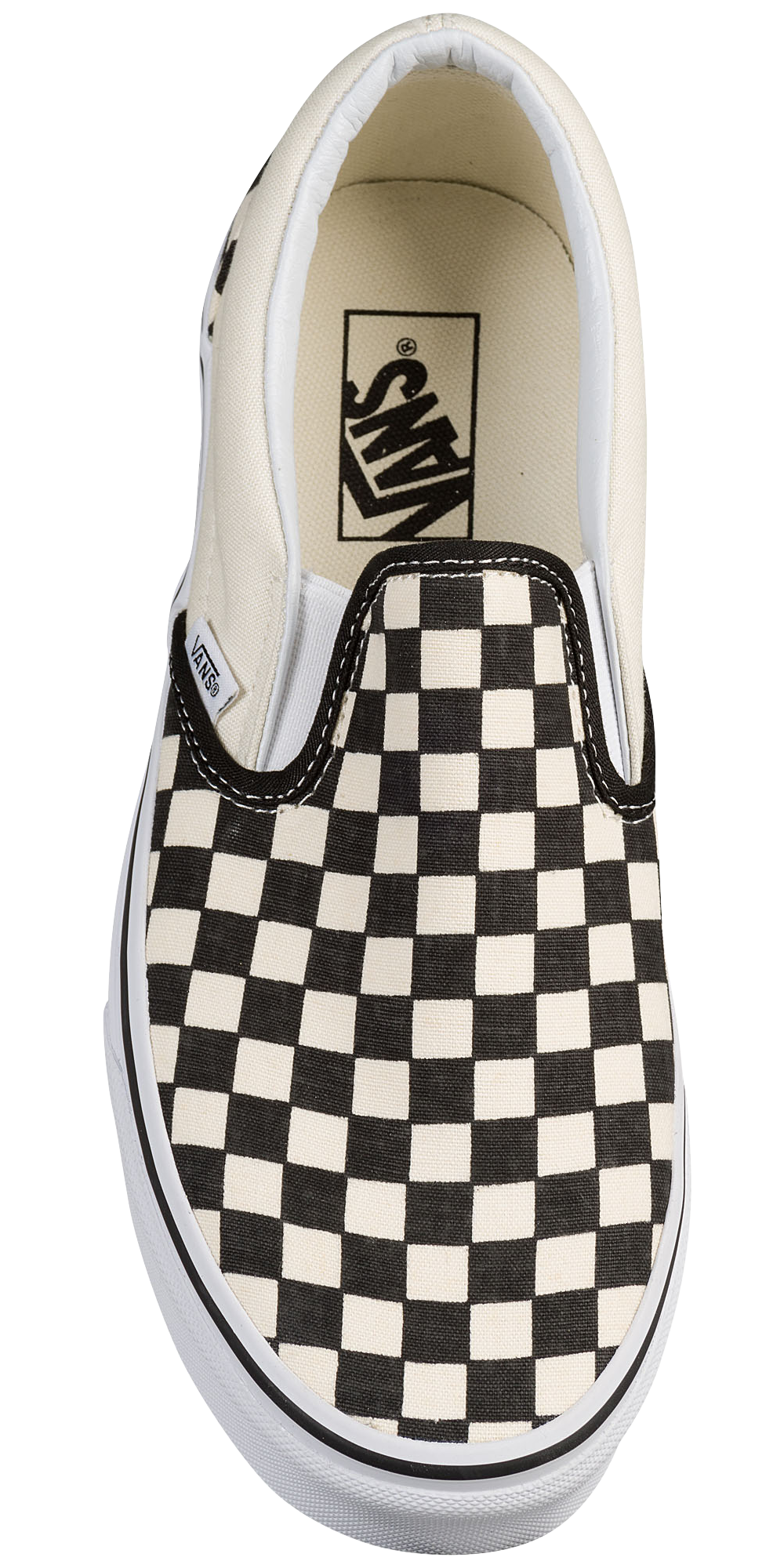 Vans Classic Slip On - Men's — White/Black — view 4