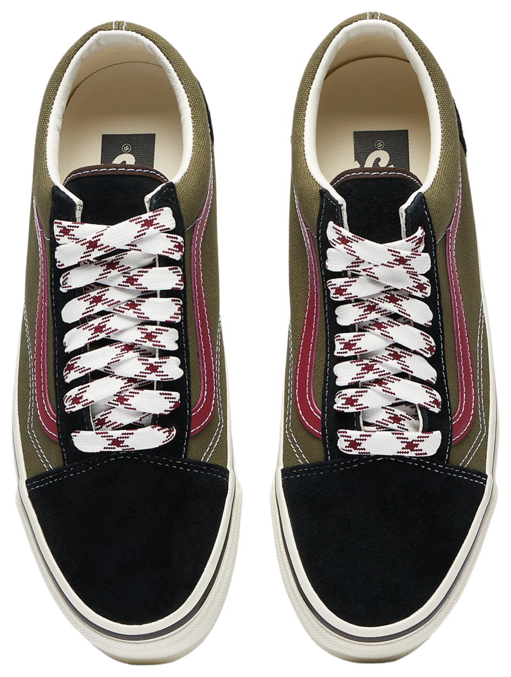 Vans Old Skool - Men's — Olive/Purple — view 4