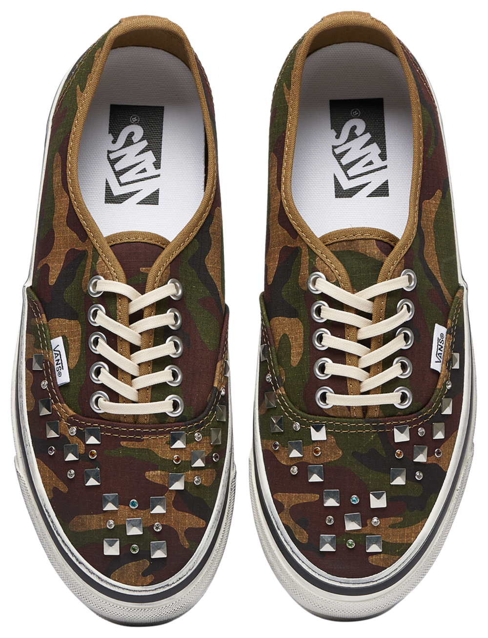 Vans LX Authentic 44 - Men's — Black/Comabt Woodland Camo/Olive — view 4