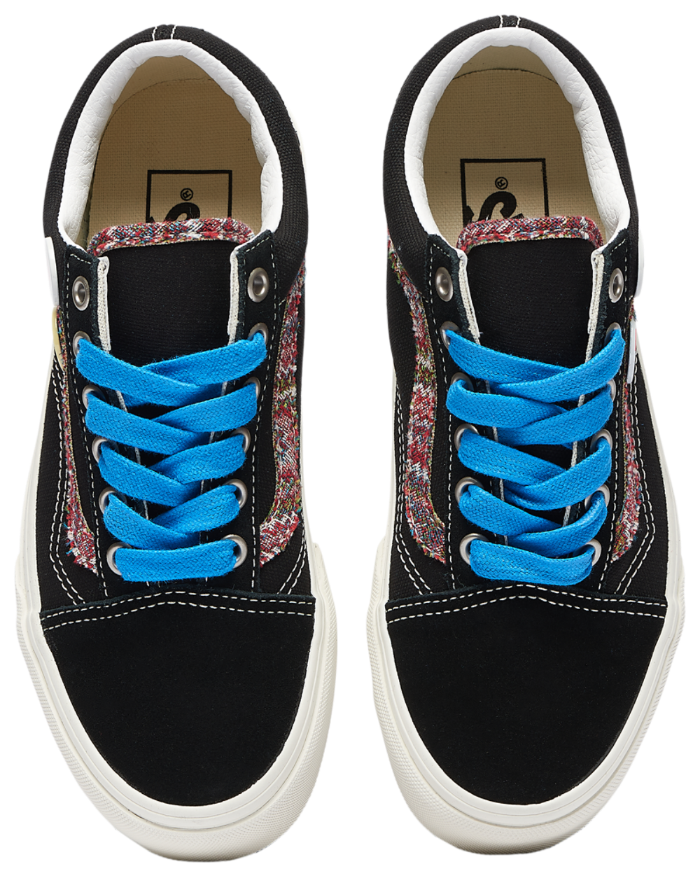Vans Old Skool - Boys' Grade School — White/Black — view 5