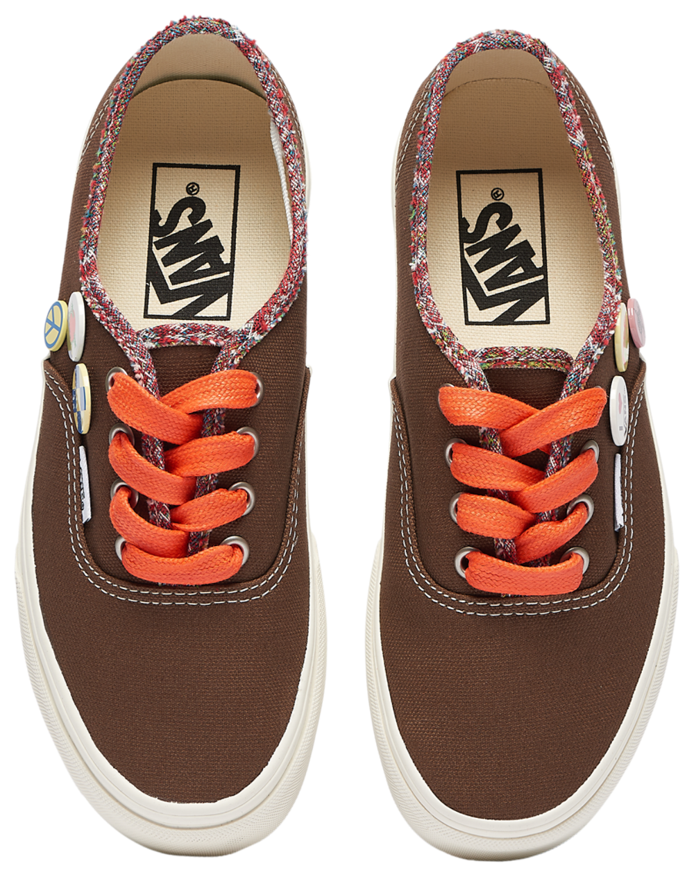 Vans Authentic - Boys' Grade School — Brown/White — view 5