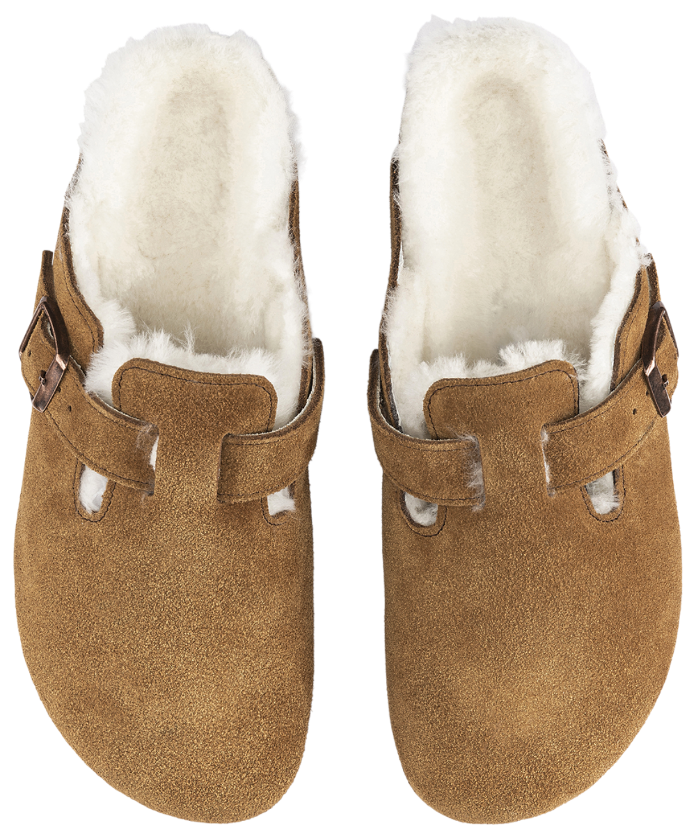 Birkenstock Boston Shearling - Women's — Mink — view 2