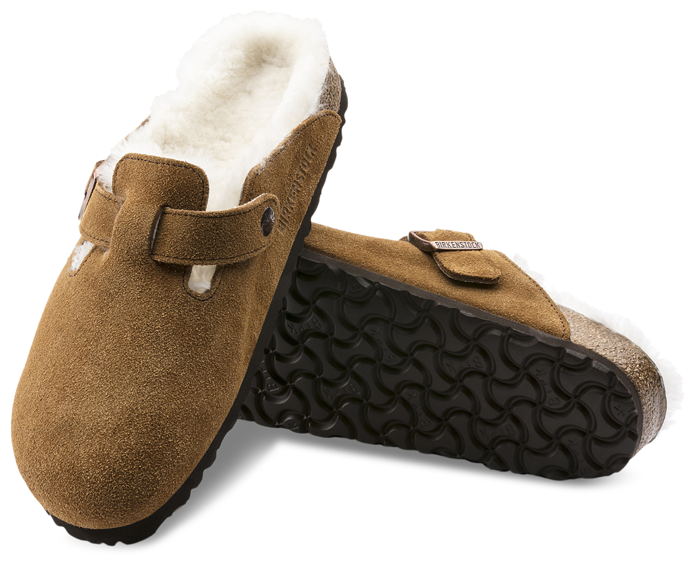Birkenstock Boston Shearling - Women's — Mink — view 3