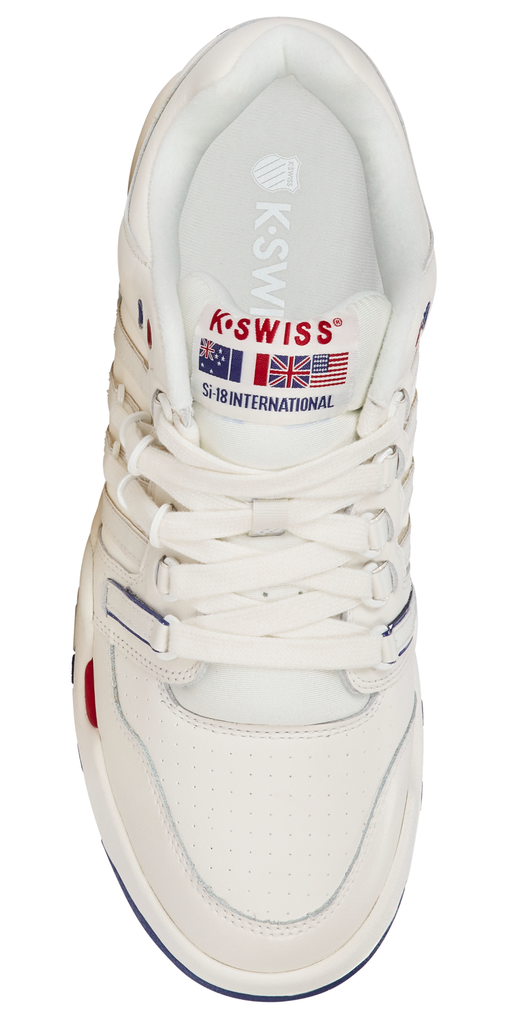 K-Swiss SI-18 International Heritage - Men's — Classic Blue/Brilliant White/Red — view 4