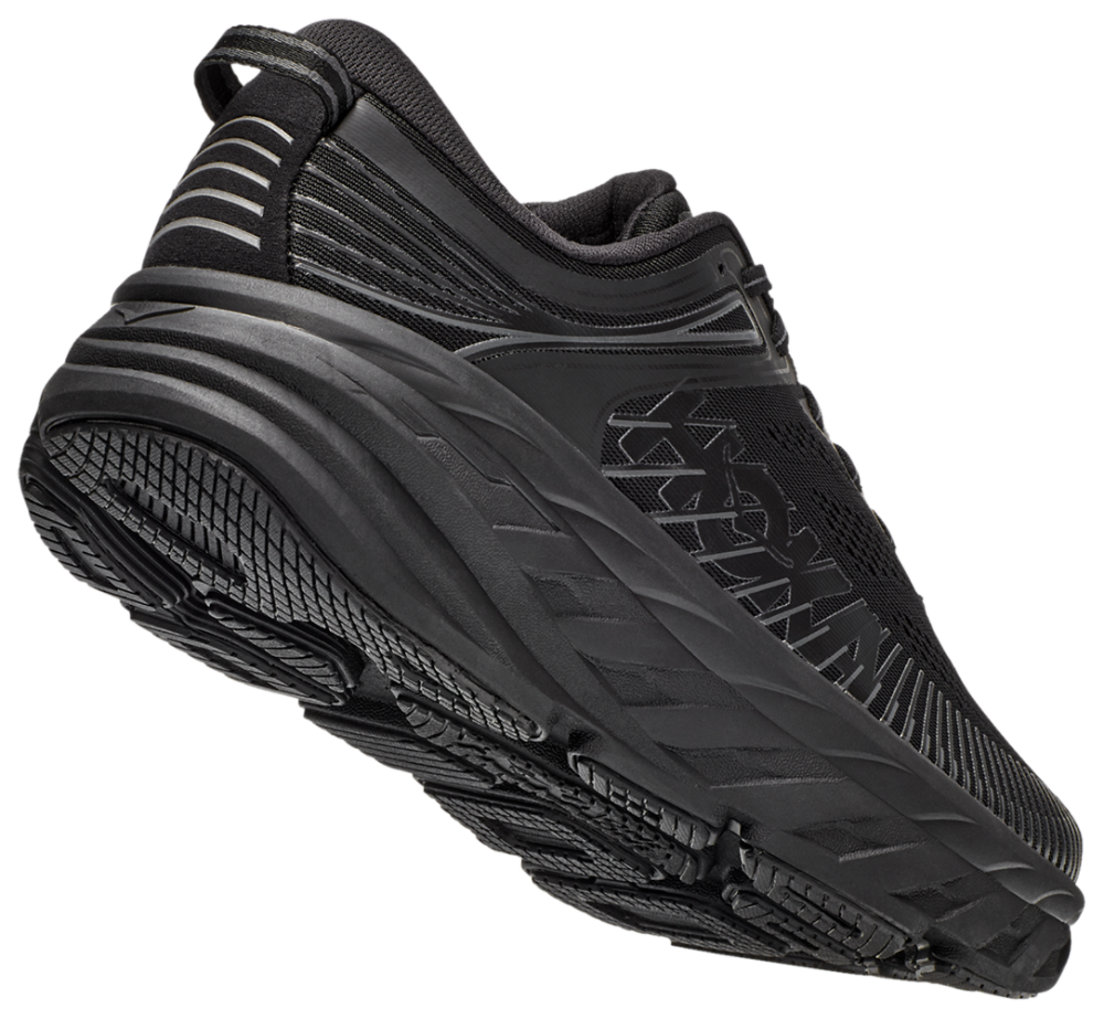 HOKA Bondi 7 - Men's — Black/Black — view 3