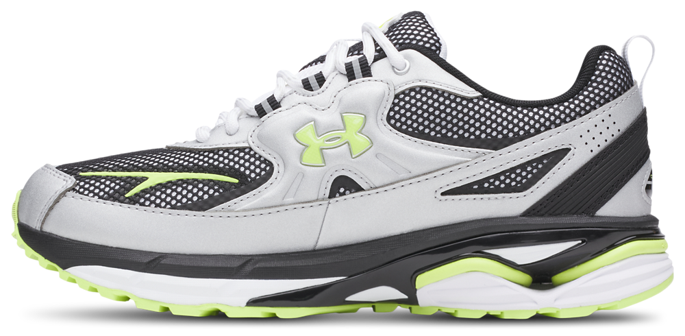 Under Armour Apparition Tech - Men's — Silver/White/Green — view 2