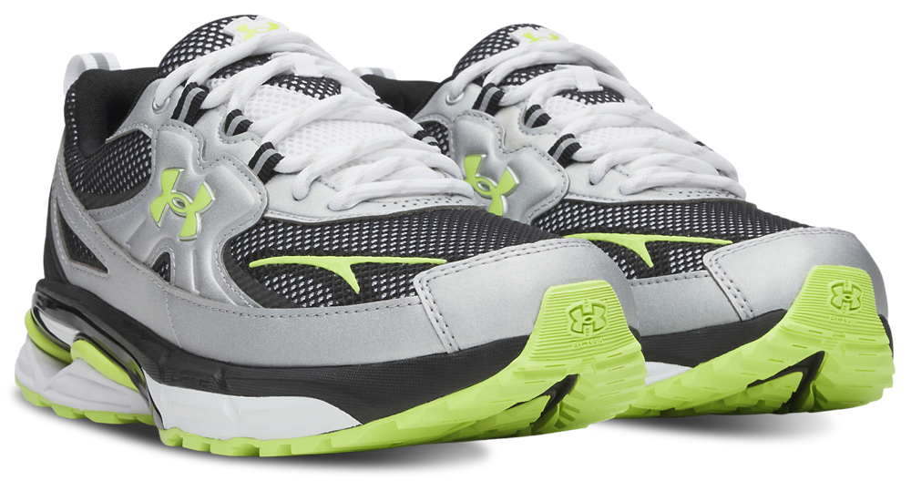 Under Armour Apparition Tech - Men's — Silver/White/Green — view 3