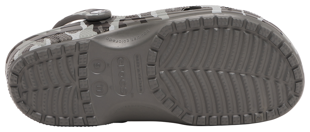 Crocs Classic Clogs - Men's — Grey/Grey — view 5