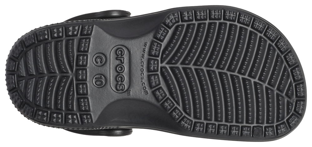 Crocs Classic Clogs - Boys' Toddler — Black/Black — view 4