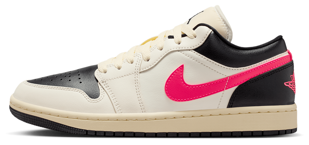 Jordan AJ 1 Low - Women's — Pale Ivory/Racer Pink — view 2