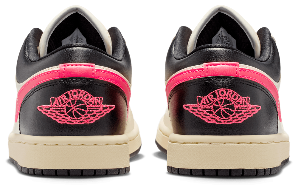 Jordan AJ 1 Low - Women's — Pale Ivory/Racer Pink — view 3