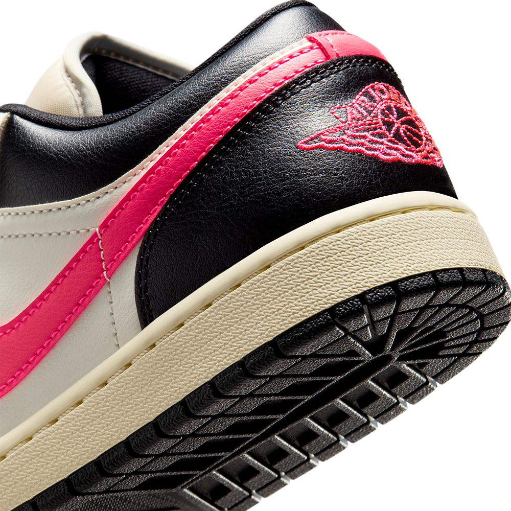 Jordan AJ 1 Low - Women's — Pale Ivory/Racer Pink — view 8