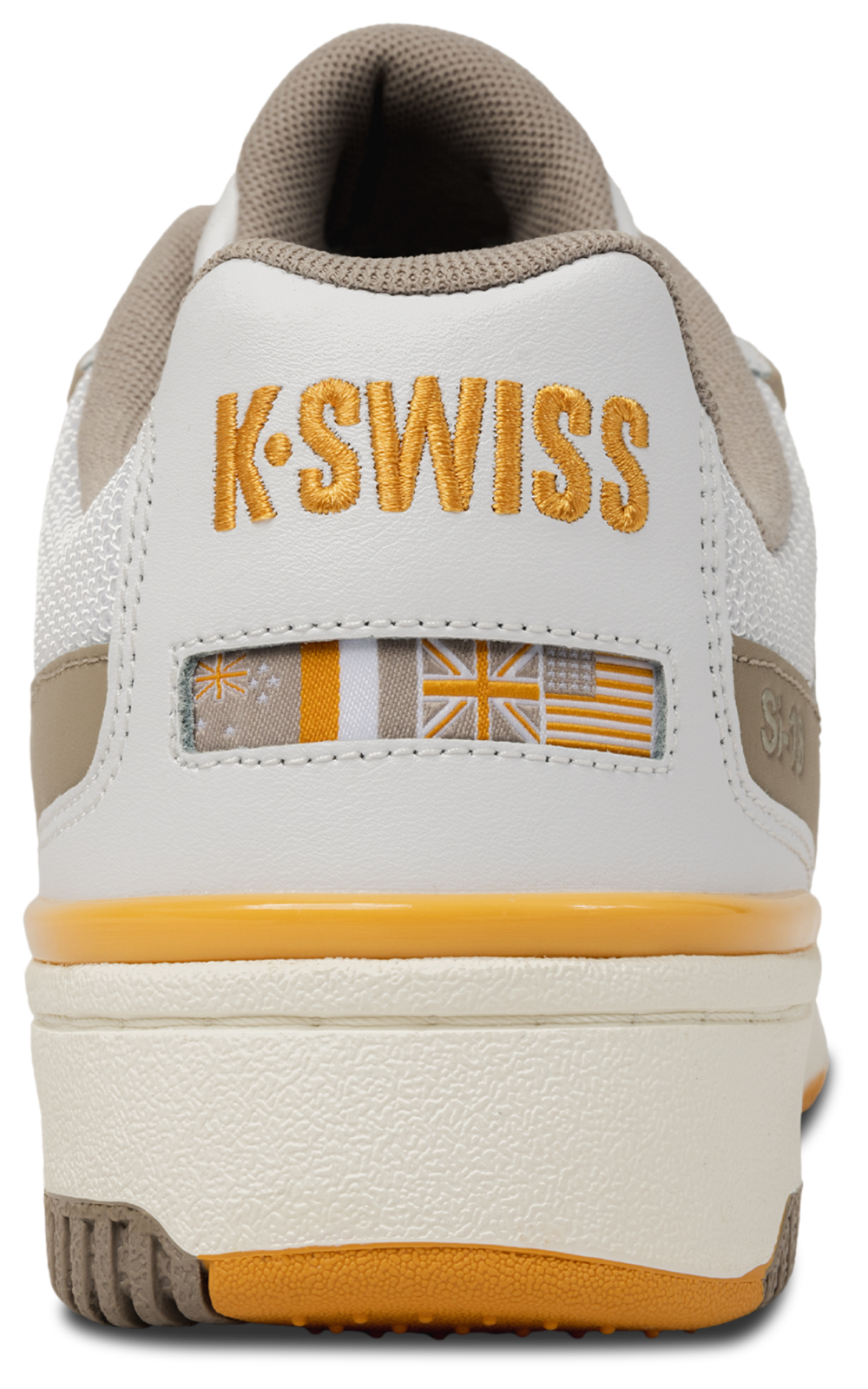 K-Swiss SI-18 Rival - Men's — Taupe/White/Jurrasic Gold — view 3