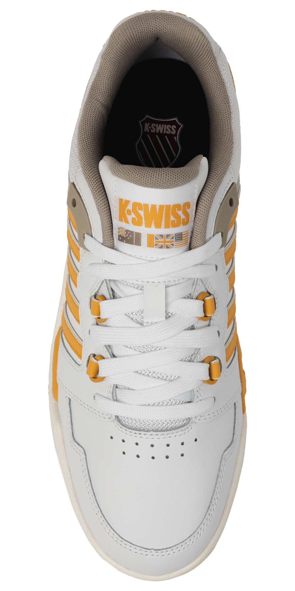 K-Swiss SI-18 Rival - Men's — Taupe/White/Jurrasic Gold — view 4