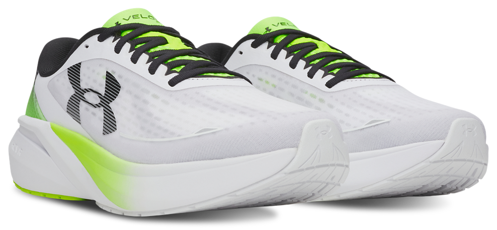 Under Armour Velociti Pace - Men's — White/Yellow/Black — view 3