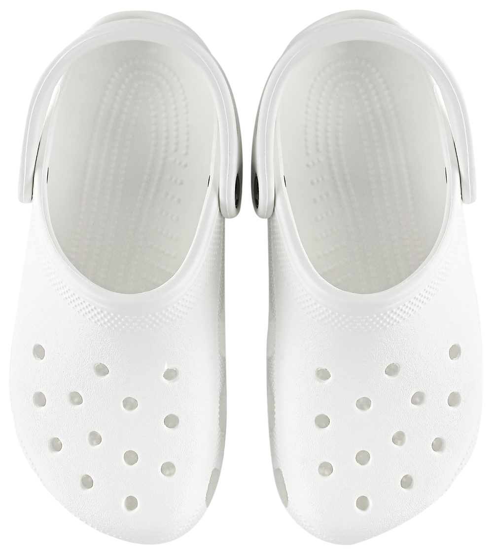 Crocs Classic Clogs - Men's — White/White — view 4