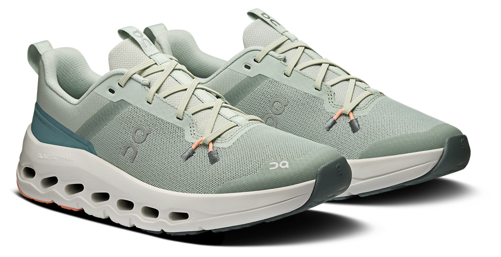 On Cloudleap - Boys' Grade School — Mineral Green/White — view 6