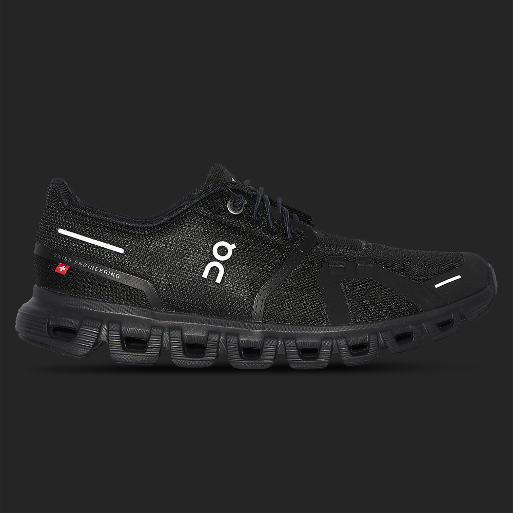 On Cloud 6 - Women's — Black/Black — view 6