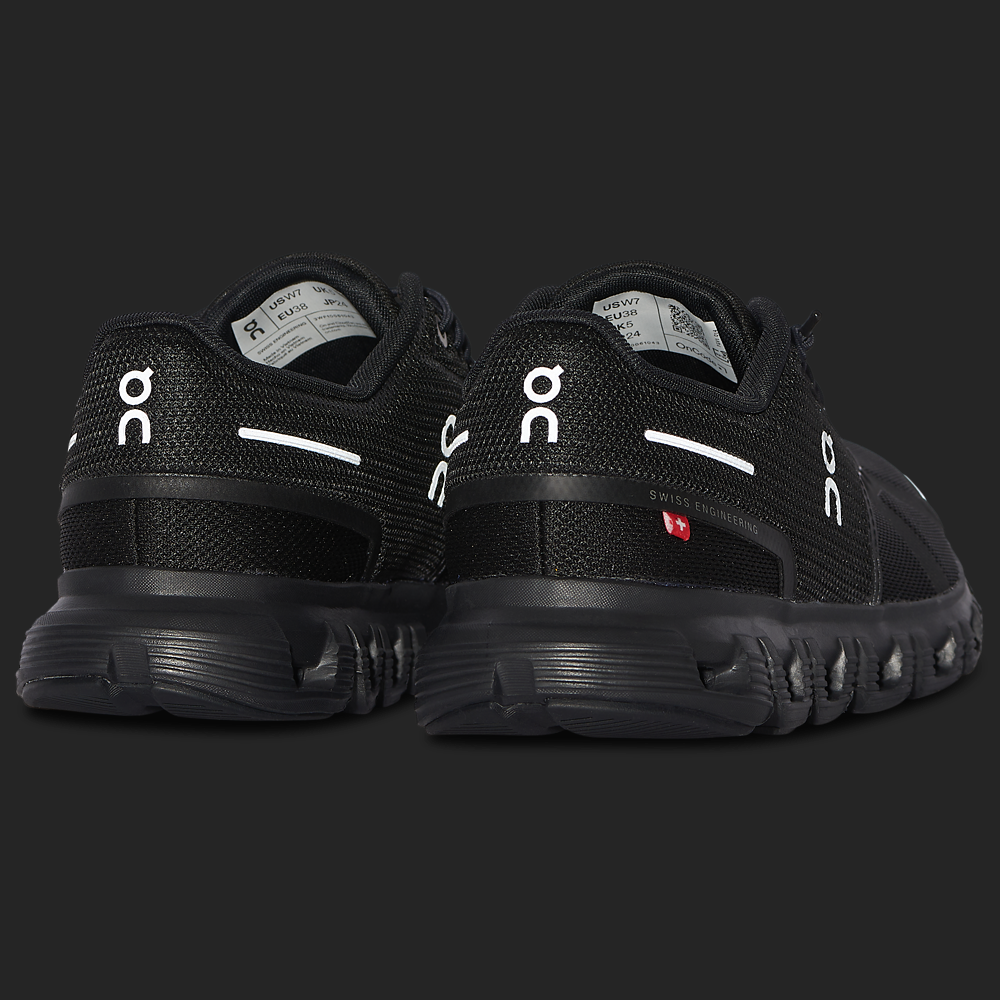 On Cloud 6 - Women's — Black/Black — view 8