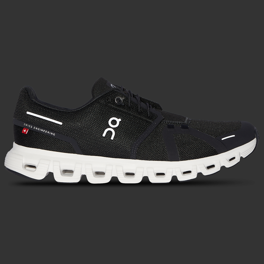 On Cloud 6 - Men's — Black/White — view 6