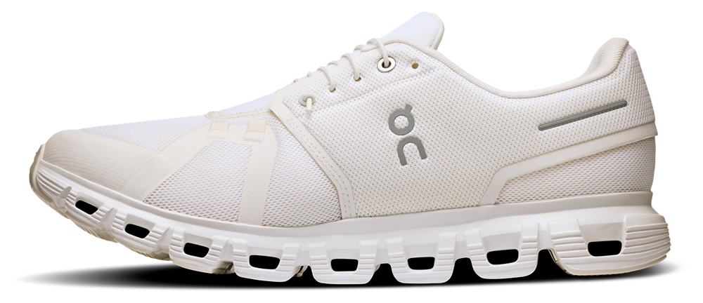 On Cloud 6 - Men's — White/White — view 2