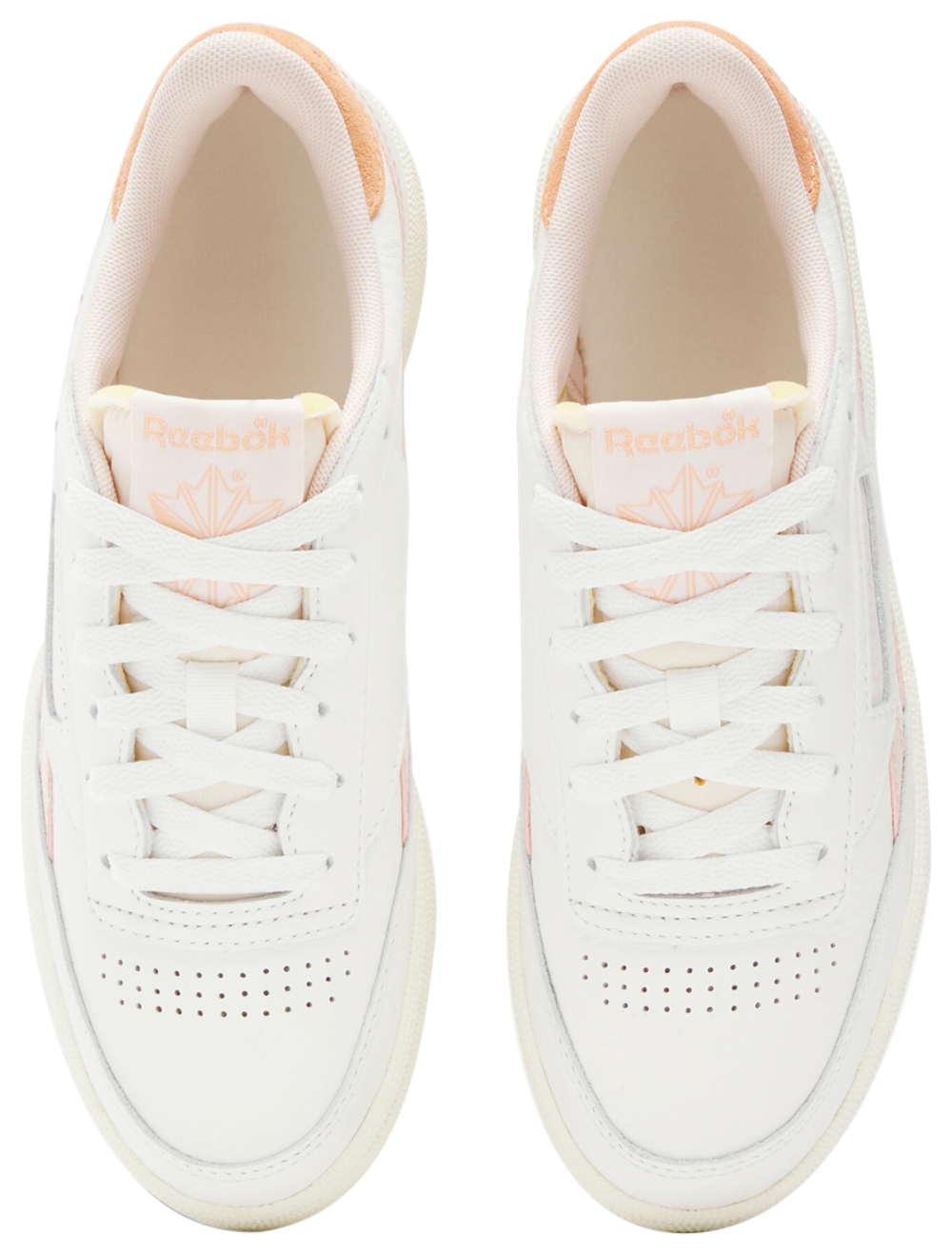 Reebok Club C Revenge Vintage - Women's — Chalk/Sunkissed Orange/Bleached Peach — view 3
