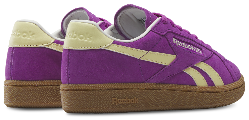 Reebok Club C Grounds UK - Women's — Purple Rave/Chalk/Bleached Yellow — view 2