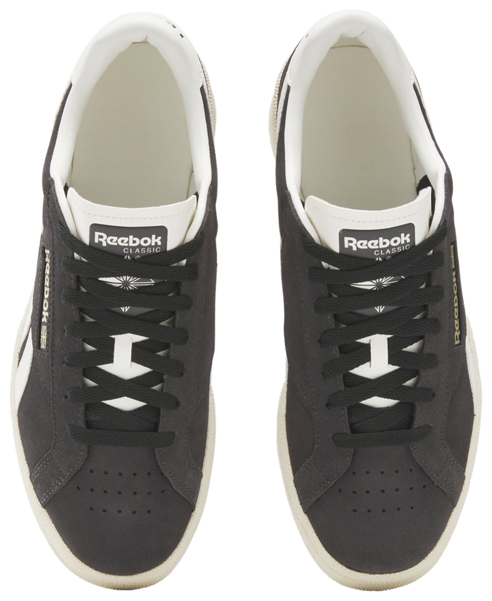Reebok Club C Grounds Uk - Men's — Paper White/Washed Black/Chalk — view 3