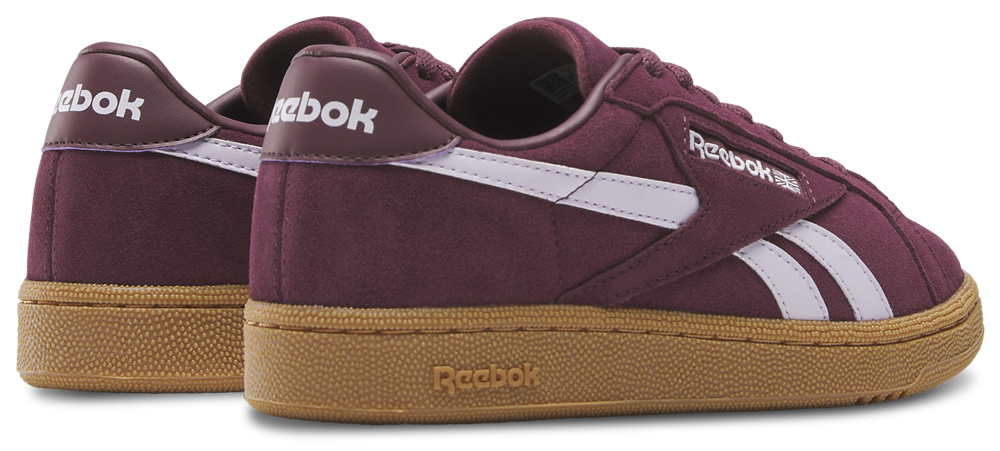 Reebok Club C Grounds UK - Women's — Black Cherry/Black Cherry/Digital Gleam — view 2