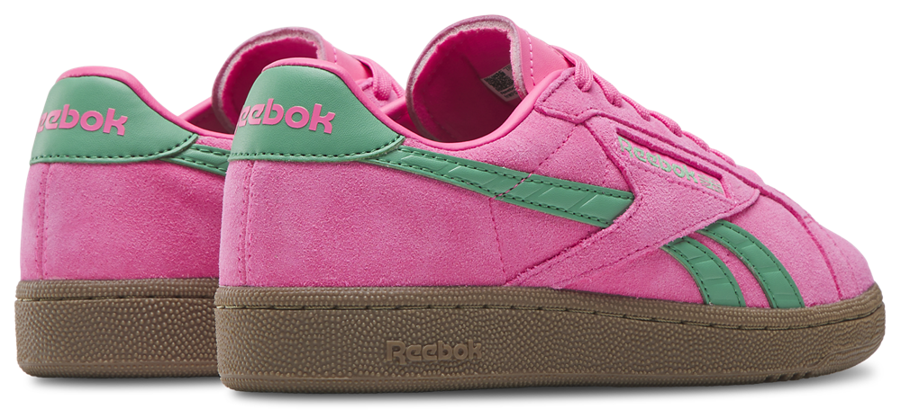 Reebok Club C Grounds UK - Women's — Atomic Pink/Upgrade Green/Gum — view 2