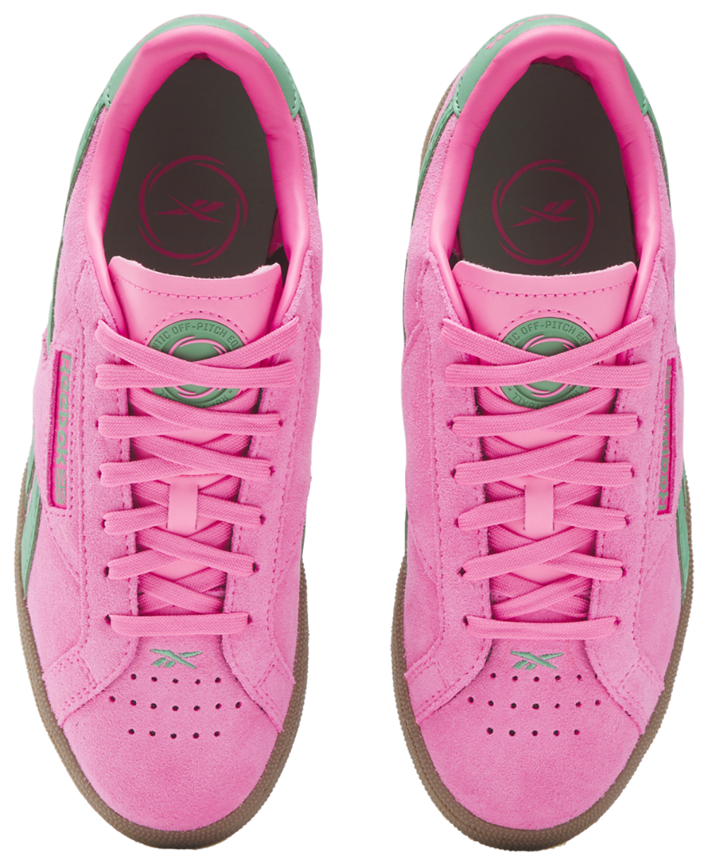 Reebok Club C Grounds UK - Women's — Atomic Pink/Upgrade Green/Gum — view 3