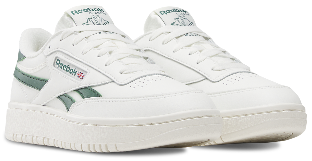 Reebok Club C Double Revenge - Women's — Dark Green/Chalk/Chalk — view 2