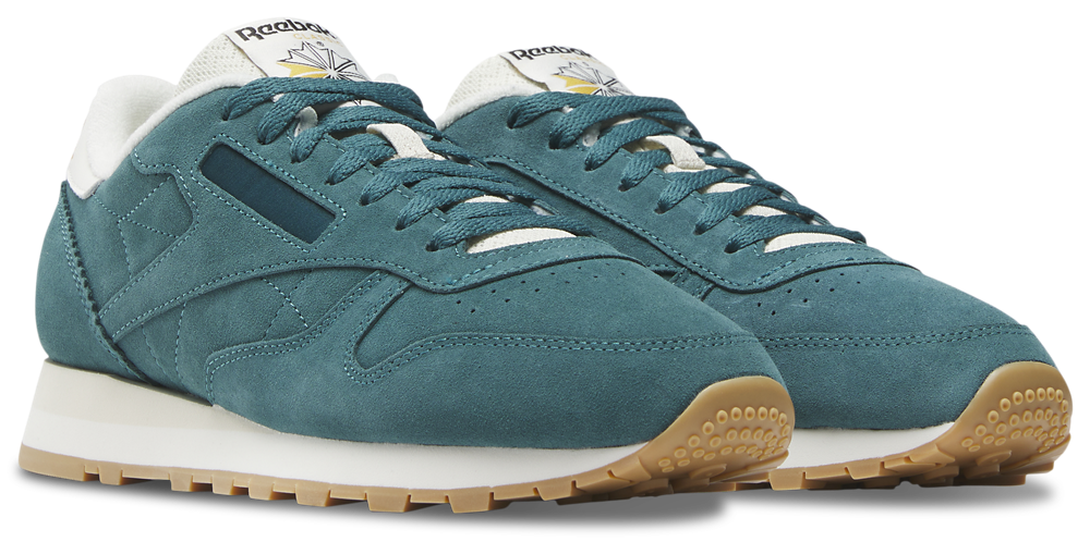 Reebok Classic Leather - Men's — Retro Teal/Retro Teal/Chalk — view 2