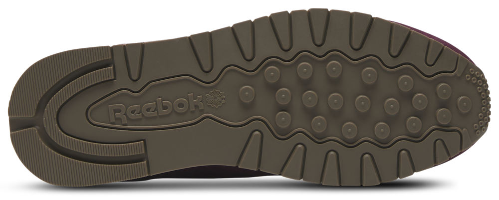 Reebok Classic Leather - Men's — Black/Black Cherry/Chalk — view 4