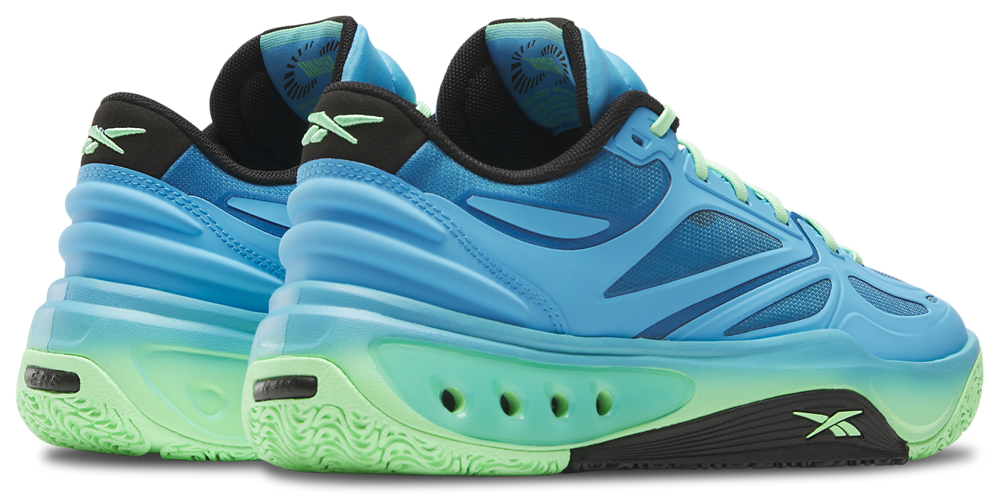 Reebok Engine A - Men's — Future Cyan/Green Glow/Black — view 3