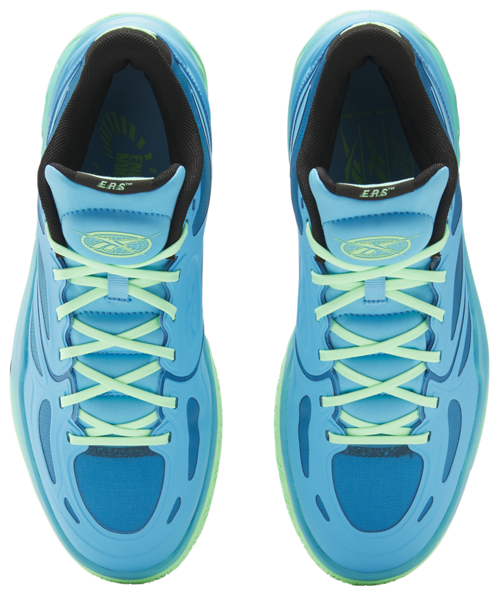 Reebok Engine A - Men's — Future Cyan/Green Glow/Black — view 4