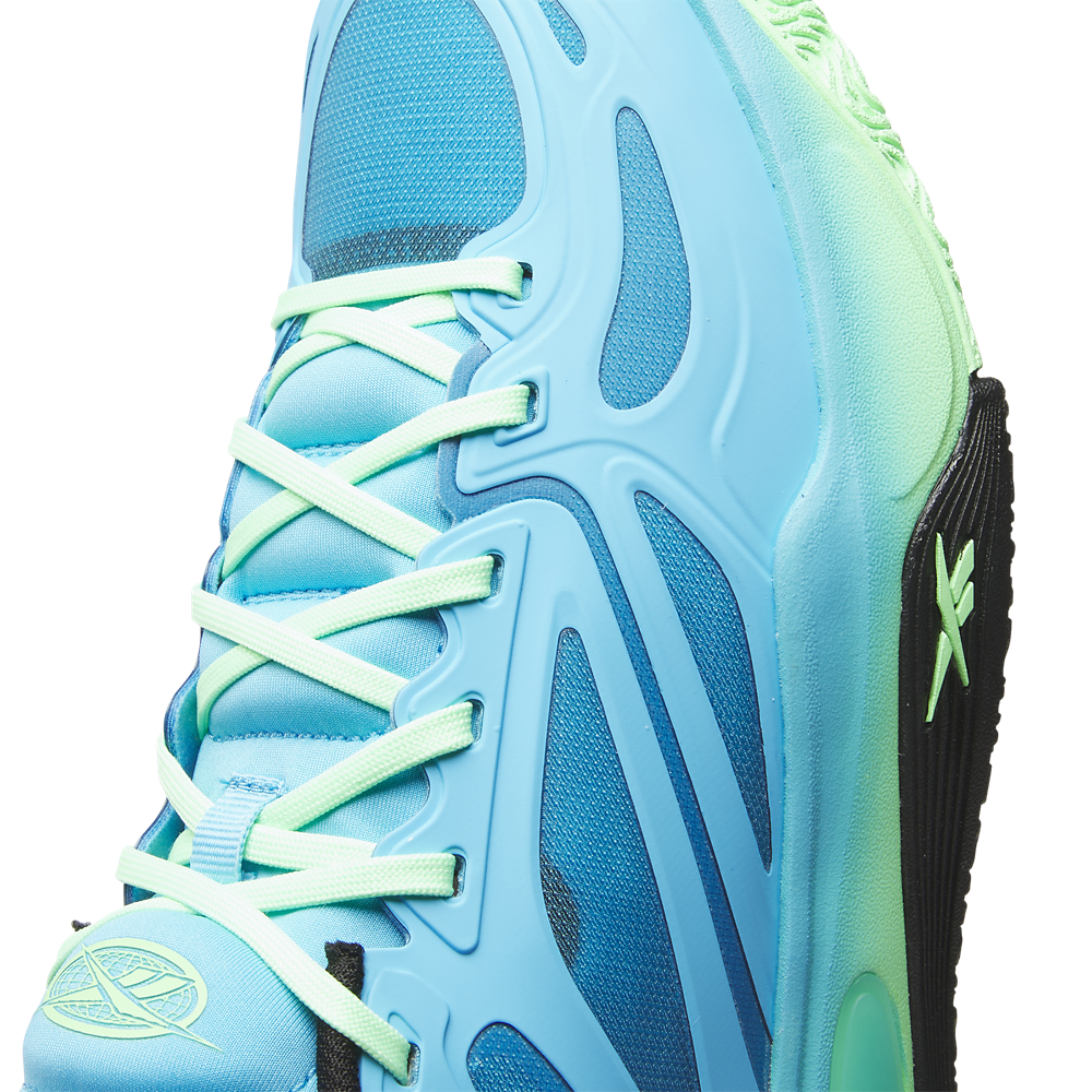Reebok Engine A - Men's — Future Cyan/Green Glow/Black — view 6
