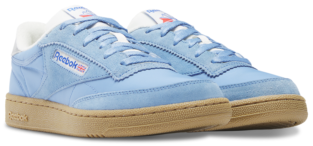 Reebok Club C 85 - Men's — Chalk/Essential Blue/Gum — view 2