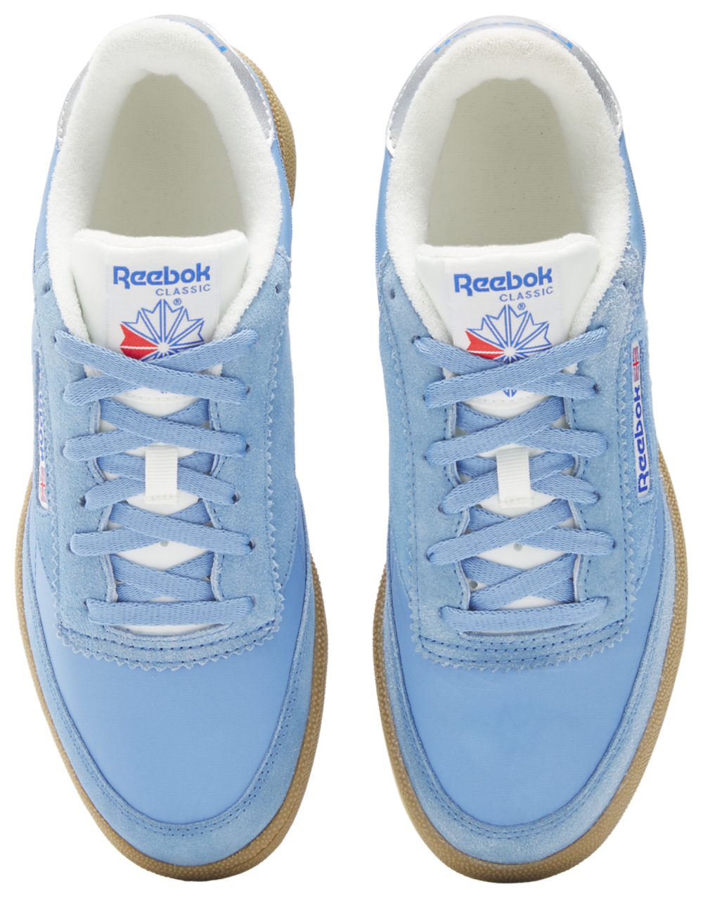 Reebok Club C 85 - Men's — Chalk/Essential Blue/Gum — view 4
