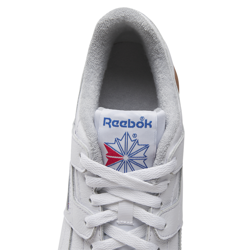 Reebok Workout Plus Leather - Men's — White/Vector Red/Vector Blue — view 7