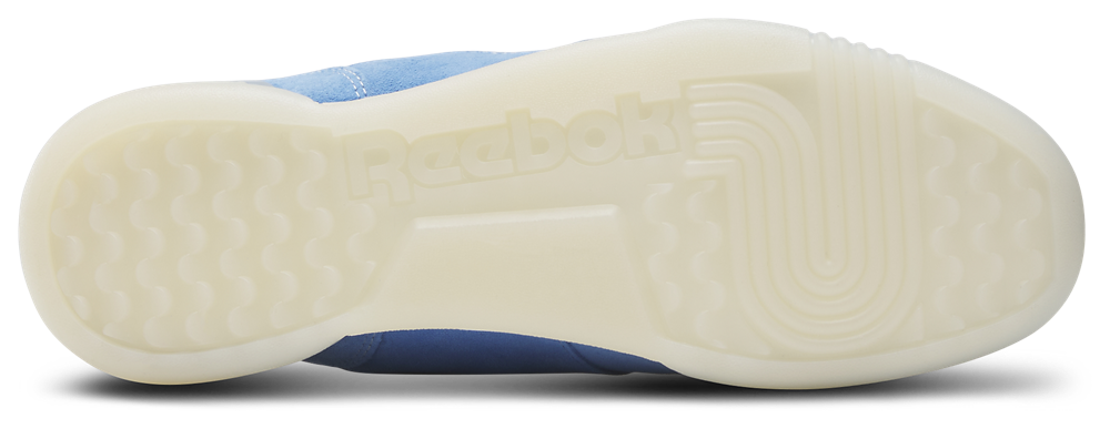 Reebok Workout Plus Suede - Men's — Alabaster/Chalk/Blue — view 5