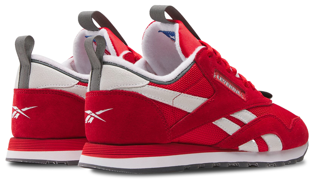 Reebok CL Nylon - Men's — Red/Red/White — view 3