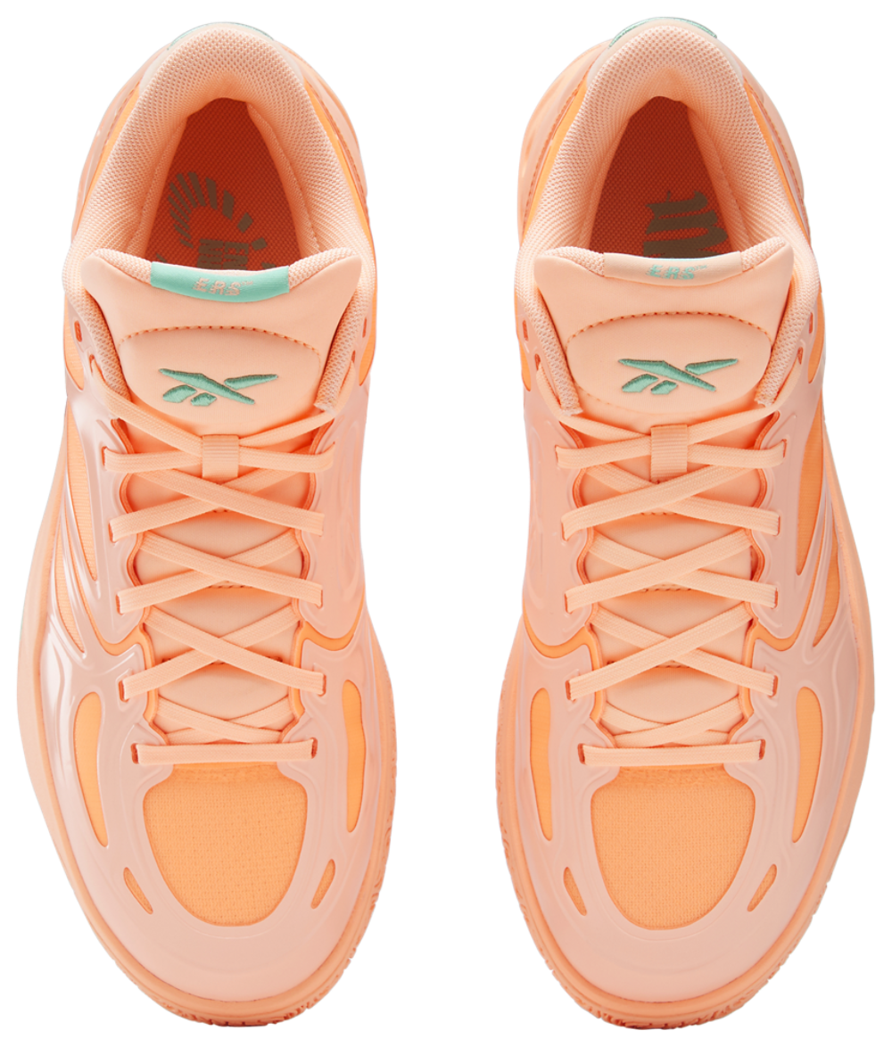 Reebok Engine A - Men's — Future Peach/Future Peach/Atomic Aqua — view 3