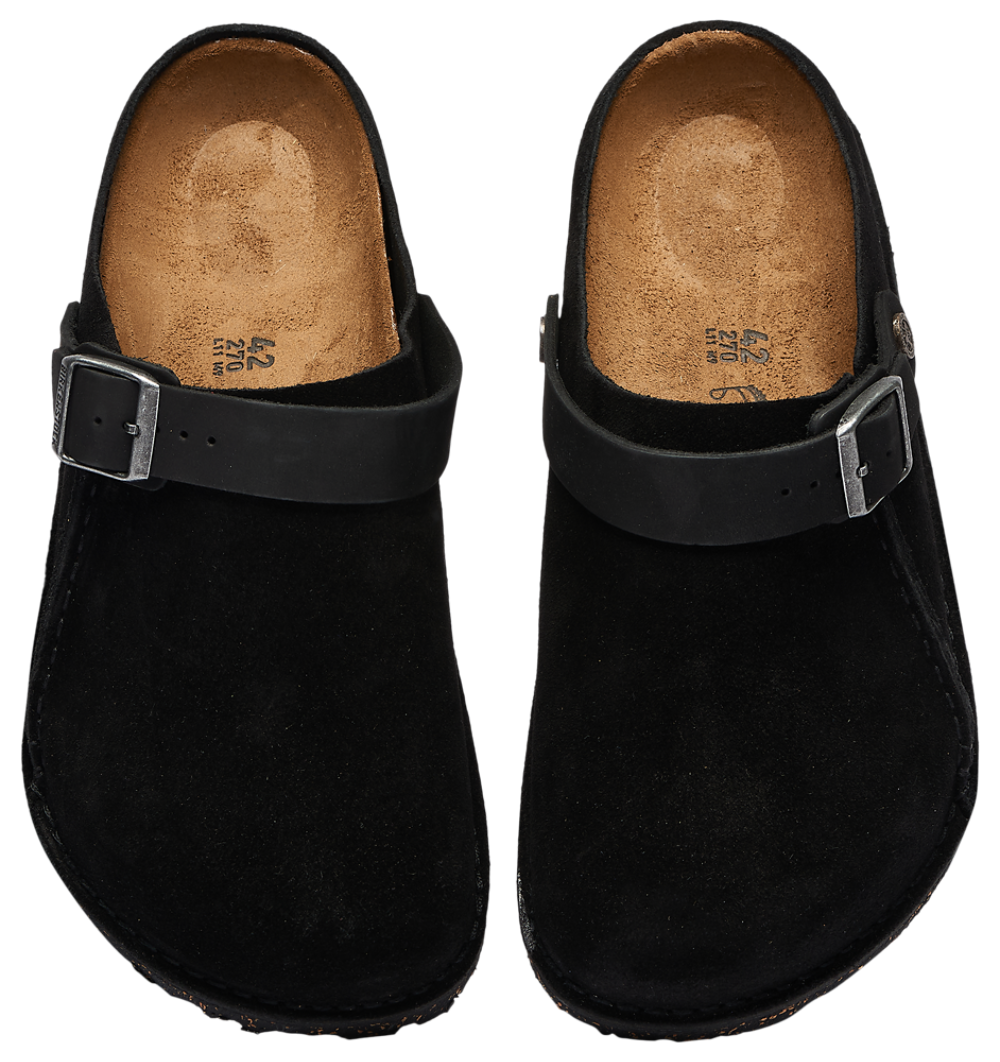 Birkenstock Lutry Premium Suede - Men's — Black — view 4