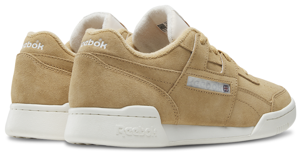 Reebok Workout Plus Suede - Men's — Chalk/Camel — view 2