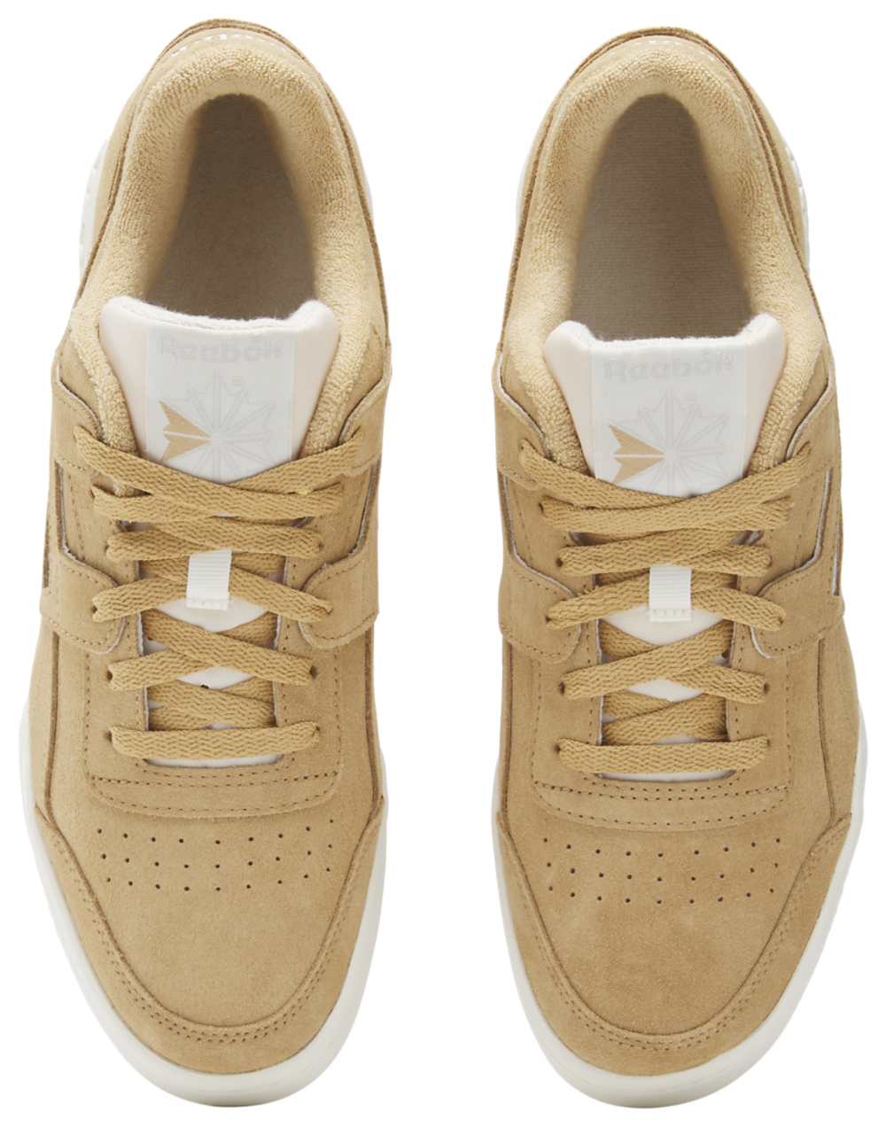 Reebok Workout Plus Suede - Men's — Chalk/Camel — view 3