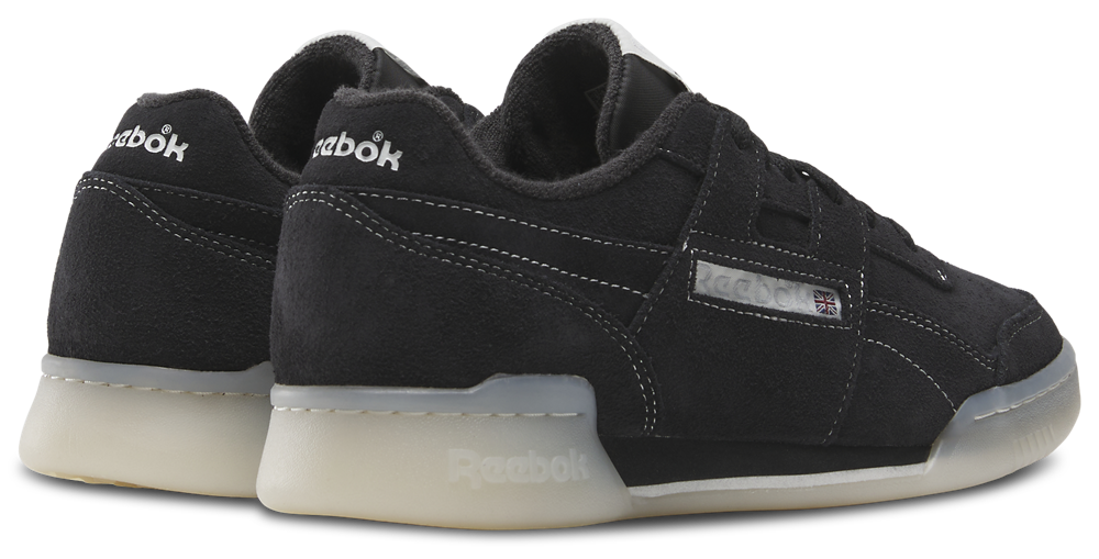 Reebok Workout Plus Suede - Men's — Black/Alabaster/Chalk — view 3