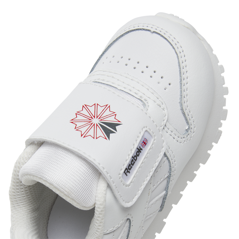 Reebok Classic Leather - Boys' Toddler — Footwear White/Grey — view 5