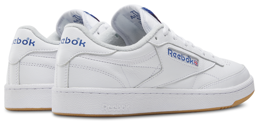 Reebok Club C 85 - Men's — Footwear White/Gum/Blue — view 3
