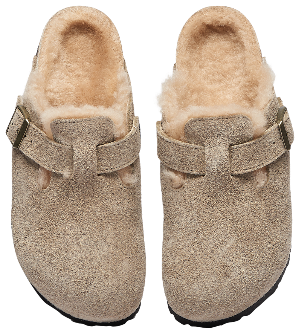 Birkenstock Boston Shearling - Women's — Taupe — view 4